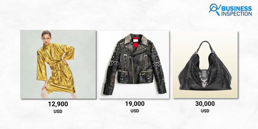 The most expensive Gucci items can cost anywhere between $12,900 to $30,000