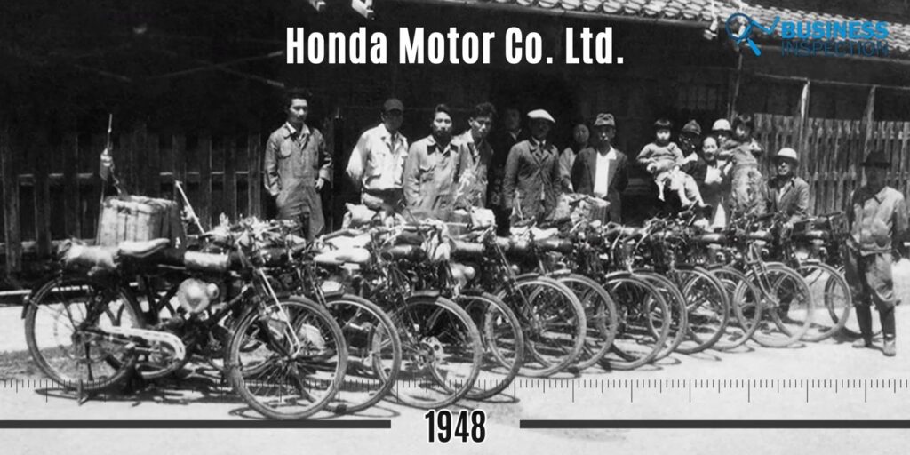 Soichiro Honda founded Honda Motor Co., Ltd in 1948 by producing this new auxiliary power bicycle.